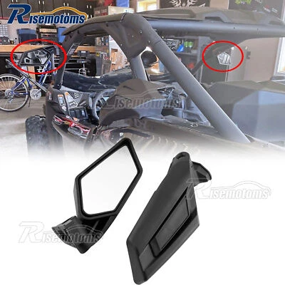 For 2017- 2025 Can Am Maverick X3 all Models 2x Rear View Racing Side Mirrors - Image 1 of 4