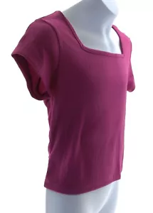 Jolie & Joy Girls Kids Blouse Pullover Short Sleeve Square Neck Size Large (14) - Picture 1 of 4