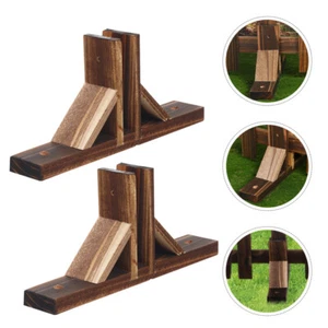 Bases de clôture de jardin, 3 pièces, support de clôture de pelouse, fourniture - Photo 1/12
