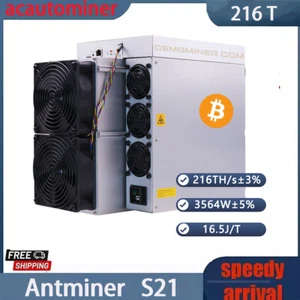 Antminer S21+ BTC Miner 216T 3564W ASIC Miner SHA-256 BTC Asic Miner IN STOCK - Picture 1 of 5