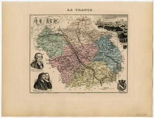 Antique Print-AUBE-NOGENT SUR SEINE-THENARD-MIGNARD-FRANCE-Vuillemin-Migeon-1884 - Picture 1 of 1