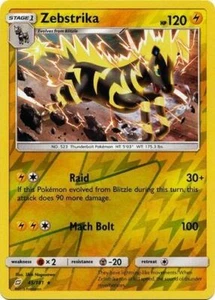 Pokemon Team Up Zebstrika Rare Reverse Holo 45/181 - Picture 1 of 1