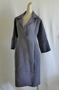 Michaa koreanischer Designer Mantel grau Fledermausflügel, 3/4 Arm schmal geschnitten Wollmischung Gr.2XS - Bild 1 von 11