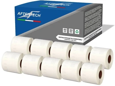 99014 10x ROTOLI ETICHETTE COMPATIBILI DYMO LABELWRITER 400 LABELS
