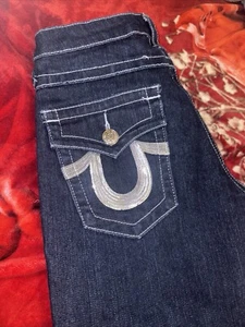 True Religion Bootcut Jeans Womens Blue Denim Size 28x30 - Picture 1 of 12