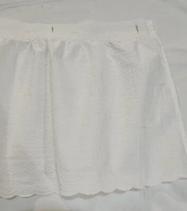 Simply Shabby Chic Weiß Baumwolle Duschvorhang 2010 Bestickt Top Volant EUC - Bild 1 von 6