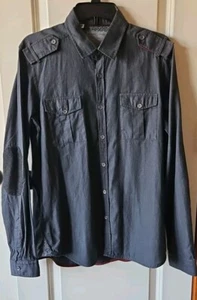 Gestione Marchi Abbigliamento Messagerie Men's Shirt Elbow Patches Size Medium - Picture 1 of 13