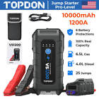 Jump Starter TOPDON 1200A Portable Car 12V Battery Booster Jumper Box Powerbank
