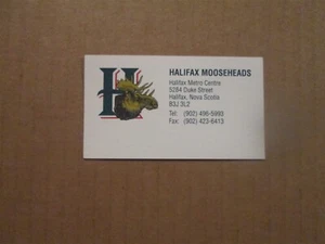 QMJHL Halifax Mooseheads Vintage Team Logo Hockey Business Card - Picture 1 of 1