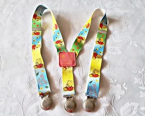 VINTAGE  AUTHENTIC DISNEY WINNIE THE POOH BOYS SUSPENDERS - Picture 1 of 5