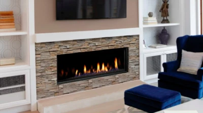 Kingsman 46" Direct Vent Linear Gas Fireplace IPI Natural Gas-  VRB46NE - Image 1 of 4