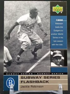 Jackie Robinson 2000 Upper Deck Subway Series Flashback 1956 World Series Brookl - Picture 1 of 2