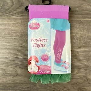 Disney Princess Ariel Tights Small 4-6 Halloween Dress Up Child Costume Cosplay - Picture 1 of 8