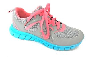 DANSKIN NOW Cross Trainer Running Shoe Gray Pink WOMEN'S GIRL'S Sz 4 M  💗EUC💗