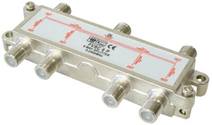 6-fach SAT Verteiler Splitter 5-2500MHz digital Kabel TV DVB-T HDTV UKW - Bild 1 von 1