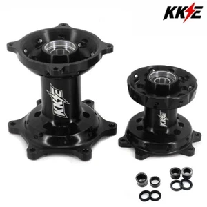 KKE CNC Front & Rear Hubs for Honda CRF250R 14-2024 CRF450R 2013-2024 Black - Picture 1 of 6
