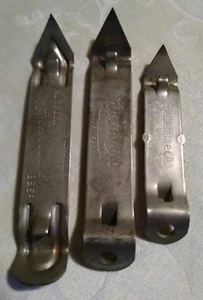 LOT OF 3 VINTAGE BEER BOTTLE OPENERS BALLENTINE, RHEINGOLD & RUPPERT KNICKBOCKER - Picture 1 of 5