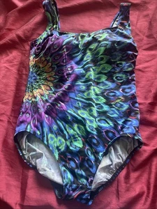 Traje de baño multicolor de una pieza para dama talla 14 Inches Away - Imagen 1 de 8