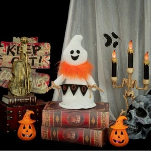 With Scarf Halloween Ghost Doll Scary Ghost Festival Ornament Gift - Picture 1 of 14
