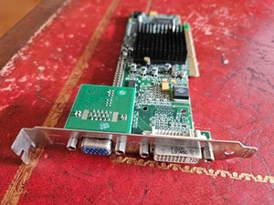 AGP-Grafikkarte MGI Matrox G55 MDHA32DB VGA DVI ungetestet - Afbeelding 1 van 3