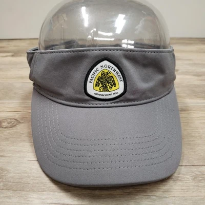 Sombrero de sendero escénico nacional del noroeste del Pacífico visera correa trasera para hombre gris senderismo Foto 1 de 4
