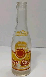1953 VINTAGE LIME COLA GRAFICA ACL BOTTIGLIA DI SODA KANSAS CITY MISSOURI BOTTIGLIA DI SODA - Foto 1 di 23