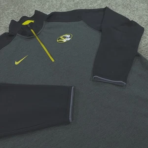 Nike Sweater Mens Extra Large 1/4 Zip Pull Over University Of Missouri Tiguers - Picture 1 of 14