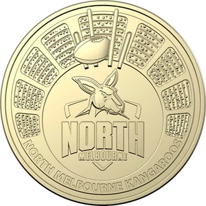 2024 QE II Memorial Dated 1952-2022 AFL $1 NORTH MELBOURNE FOOTBALL CLUB UNC - Picture 1 of 2
