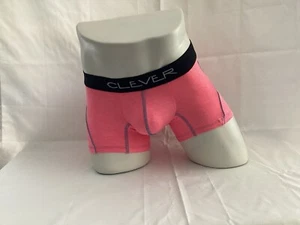 Clever Underwear Boxer Briefs Heather Coral Pink (S) - Picture 1 of 3
