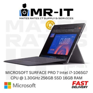 MICROSOFT SURFACE PRO 7 Intel i7-1065G7 CPU @ 1.30GHz 256GB SSD 16GB RAM B Grade - Picture 1 of 1