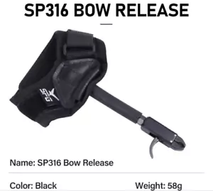 Bow Release, Adjustable Wrist Strap, Archery Release Aid Compound Bow. UK Stock. - Picture 1 of 7