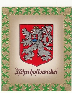 EMBLÈME EMBLEM WAPPEN TCHÉCOSLOVAQUIE CZECHOSLOVAKIA ČESKOSLOVENSKO IMAGE CARD - Picture 1 of 2