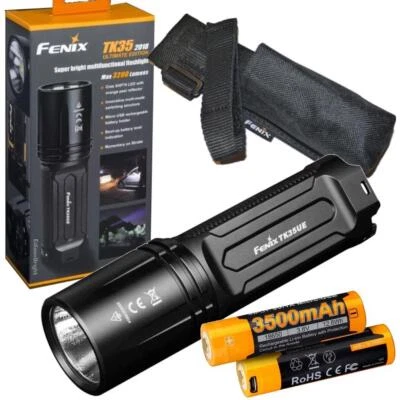 Torcia tattica LED Fenix TK35UE 2018 3200 lumen con batterie 3500 mAh TK35 - Immagine 1 di 4