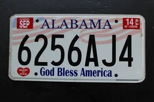 Targa grafica bandiera americana Alabama 2014 GOD BENEDICA # 6256AJ4 - Foto 1 di 1