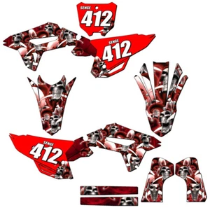 2022-2023 CRF 250 R JESTER Red Senge Graphics Kit Compatible with Honda - Picture 1 of 10