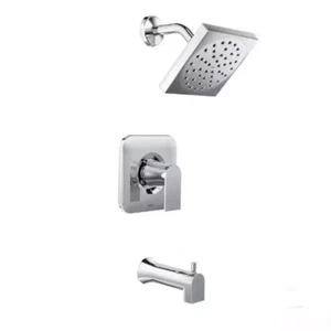 MOEN Genta Single-Handle 1-Spray Tub and Shower Faucet in Chrome Valve Included - Picture 1 of 3