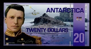 ANTARTIDE 20 DOLLARI 2008 PLASTICA P-NL UNC. - Foto 1 di 2