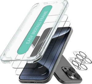 Smartish 2-Pack Glass Screen Protectors + Lens Covers for iPhone 16/Pro/Pro Max - Photo 1 sur 16