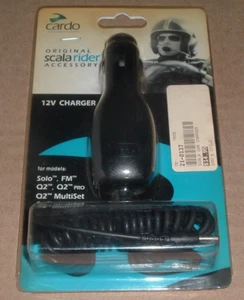 Genuine Cardo Scala 12V Charger for Solo, FM, Q2, Q2 Pro, Q2 Multiset / Pro - Picture 1 of 1