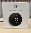 Black Google Nest 3rd Generation Learning Programmable Thermostat Kit B+ Black