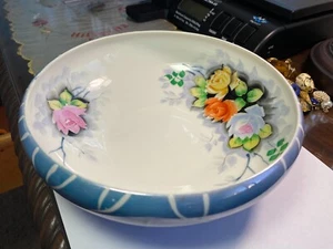 Vintage Japanese Ceramic 8" Bowl Asian Hand Painted Art Japan - Picture 1 of 5