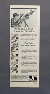 PUB PUBLICITE ANCIENNE ADVERT CLIPPING 171017 JOUET FUSIL O.M.A 7 ARMES EN 1 JR - Picture 1 of 1