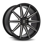 Curva C49 20x10.5 5x112 +40et 66.56 Gloss Black Milled Wheel