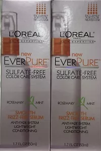 2 Pack L'Oreal EverPure Smooth Frizz-Free Serum, Rosemary Mint 1.7 oz - Picture 1 of 2