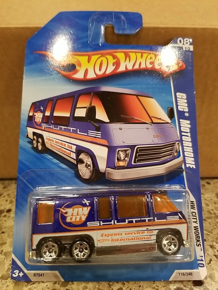 2010 Hot Wheels HW City Works GMC Motorhome Blue - Image 1 of 1