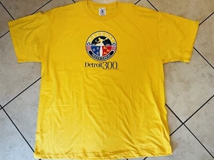 Vintage Y2K 2001 Detroit, Michigan 300 years Tricentennial Yellow Shirt Sz XL - Picture 1 of 4
