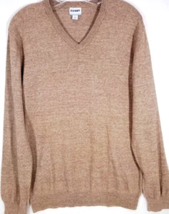 Old Navy-Mens Classic V-Neck Pullover Sweater-Large-Lite Brown-100% Cotton - Picture 1 of 8