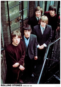 ROLLING STONES POSTER BANDPICTURE LONDON MAY 1965 DECEMBER'S CHILDREN - Picture 1 of 1