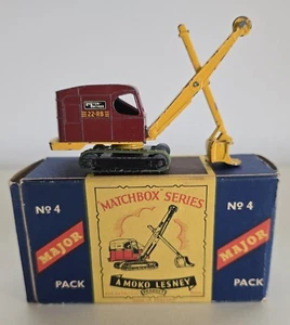 MATCHBOX LESNEY No. 4 Ruston Bucyrus Original Major Pack M-4 Type B Box - Picture 1 of 4