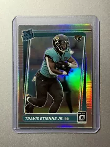 Travis Etienne Jr Jacksonville Jaguars Panini Optic NFL 2021 SILVER RATED ROOKIE - Picture 1 of 7